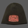 $20.00: Country Logo Knit on Beanie Cap - Colors: red embroidery on black hat - Image 2