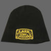 $20.00: Country Logo Knit on Beanie Cap - Colors: gold embroidery on black hat - Image 2
