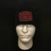 $20.00: Country Logo Knit on Beanie Cap - Colors: red embroidery on black hat - Image 4