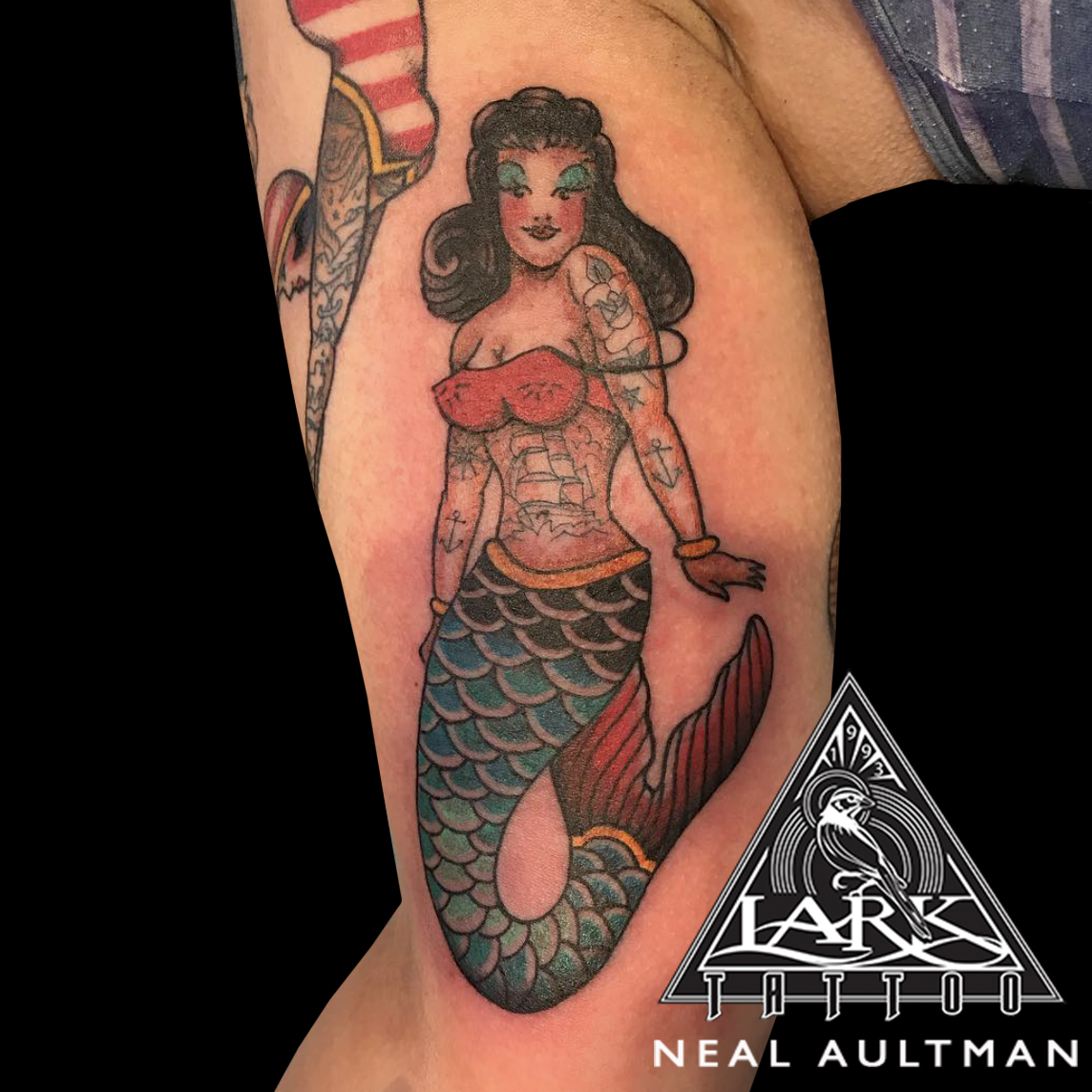 #traditional #traditionaltattoo #colortattoo #mermaid #mermaidtattoo #traditionalmermaid #traditionalmermaidtattoo #armtattoo #biceptattoo #tattoo #tattoos #tat #tats #tatts #tatted #tattedup #tattoist #tattooed #inked #inkedup #ink #tattoooftheday #amazingink #bodyart #tattooig #tattoosofinstagram #instatats #larktattoo #larktattoos #larktattoowestbury #westbury #longisland #NY #NewYork #usa #art #neal #aultman #nealaultman