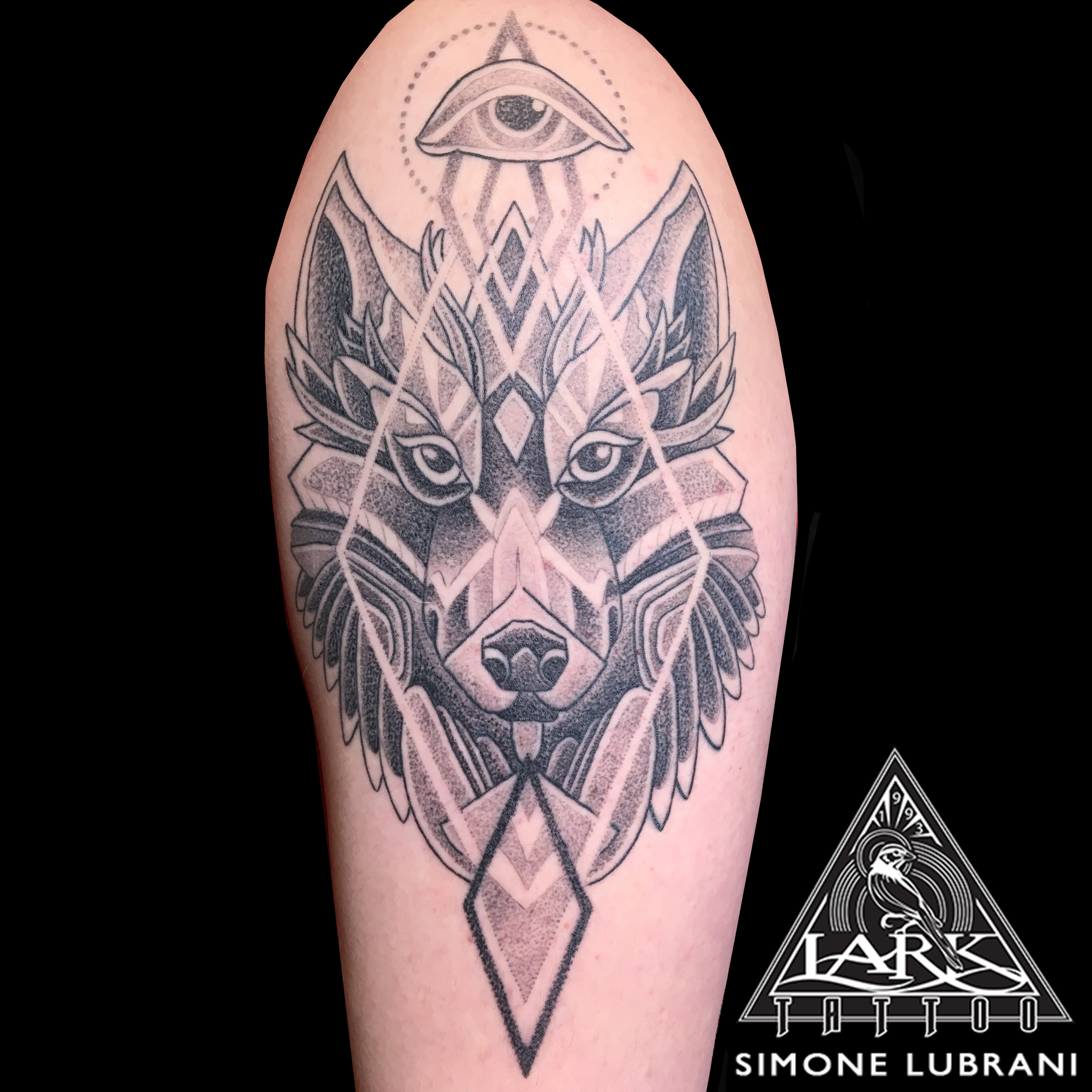 #blackwork #blackworktattoo #geometric #geometrictattoo #wolf #wolftattoo #dotwork #dotworktattoo #armtattoo #bng #bngtattoo #blackandgraytattoo #blackandgreytattoo #tattoo #tattoos #tat #tats #tatts #tatted #tattedup #tattoist #tattooed #inked #inkedup #ink #tattoooftheday #amazingink #bodyart #tattooig #tattoosofinstagram #instatats #larktattoo #larktattoos #larktattoowestbury #westbury #longisland #NY #NewYork #usa #art