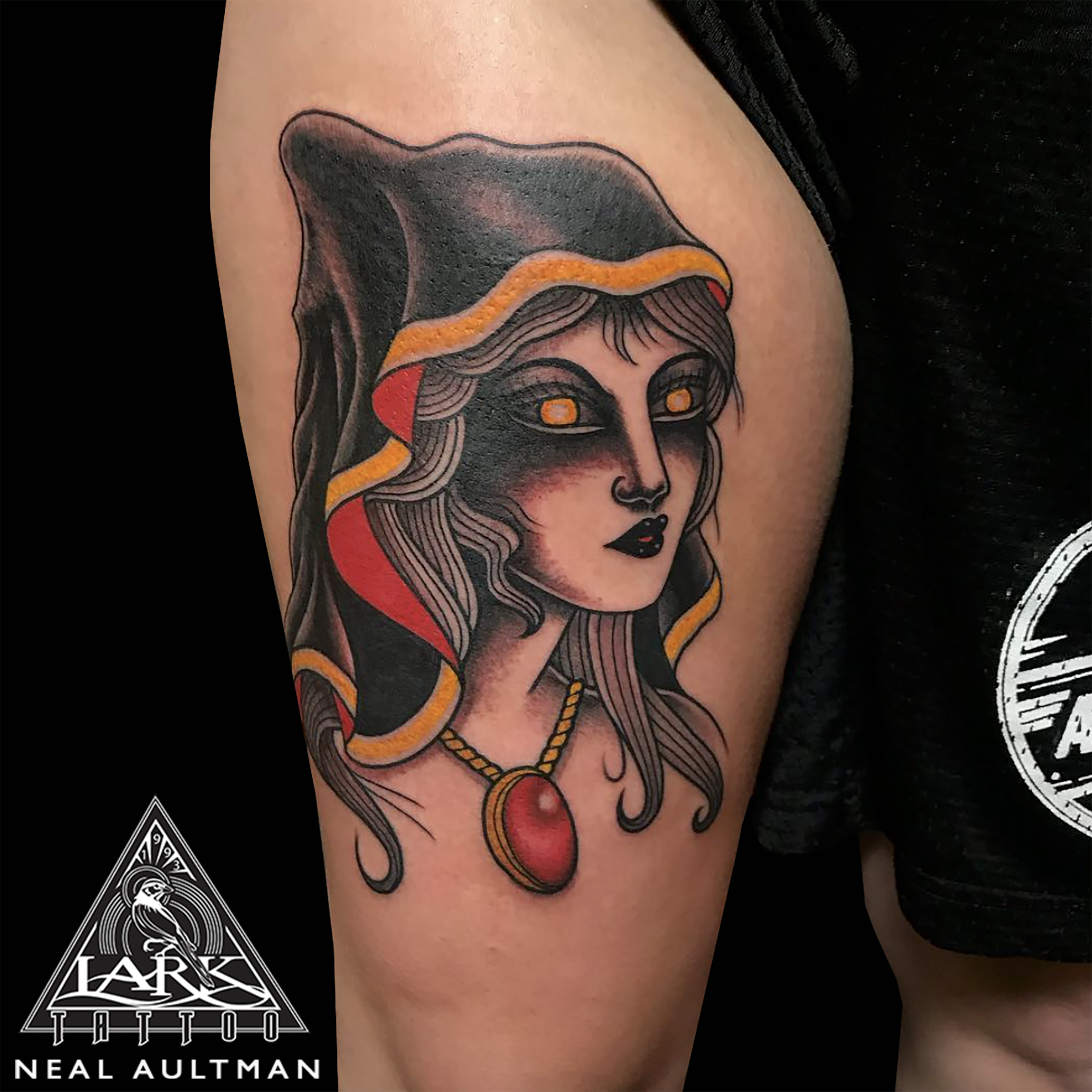 #colortattoo #witch #witchtattoo #spooky #spookytattoo #spookygirl #spookygirltattoo #girlhead #girlheadtattoo #witchhead #witchheadtattoo #traditionaltattoo #tattoo #tattoos #tat #tats #tatts #tatted #tattedup #tattoist #tattooed #inked #inkedup #ink #tattoooftheday #amazingink #bodyart #tattooig #tattoosofinstagram #instatats #larktattoo #larktattoos #larktattoowestbury #westbury #longisland #NY #NewYork #usa #art #neal #aultman #nealaultman