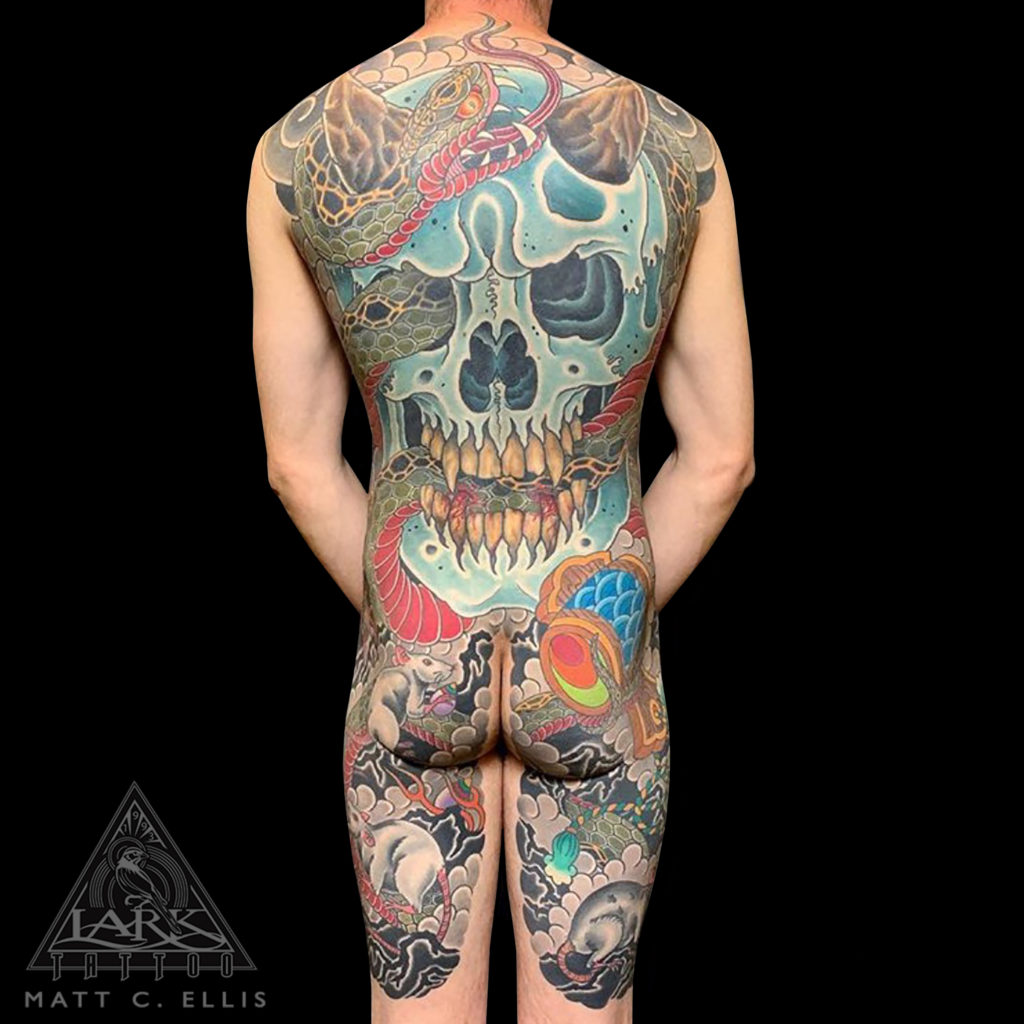 #Japanese #JapaneseTattoo #ColorJapaneseTattoo #JapaneseColorTattoo #ColorTattoo #Skull #SkullTattoo #Snake #SnakeTattoo #Devil #DevilTattoo #Demon #DemonTattoo #Rat #RatTattoo #tattoo #tattoos #tat #tats #tatts #tatted #tattedup #tattoist #tattooed #inked #inkedup #ink #tattoooftheday #amazingink #bodyart #larktattoo #larktattoos #larktattoowestbury #westbury #longisland #NY #NewYork #usa #art