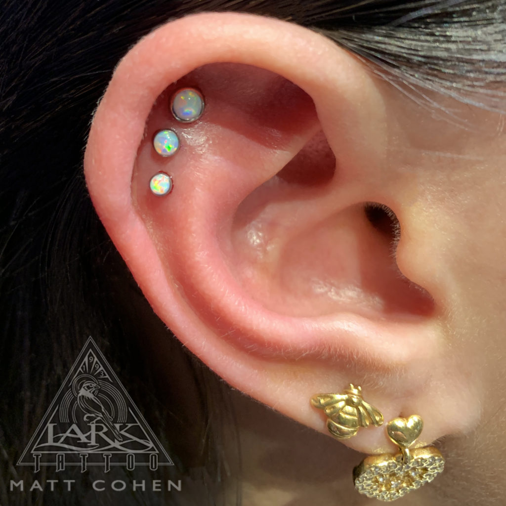 #InnerHelixPiercing #InnerHelix #SyntheticWhiteOpal #SyntheticWhiteOpalJewelry #WhiteOpalJewelry #WhiteOpal #Jewelry #PiercingJewelry #LarkTattoo #Piercing #TriplePiercing #Ear #EarPiercing #Piercings #Pierced #PiercingAddict #AmazingPiercing #Modifications #BodyModifications #BodyModification #PeopleWithPiercings #PiercingPower #PiercerLife #PiercedLife #PierceMeNow! #womenwithpiercings #bodymods #tattooshop #tattoostudio  #westbury #USA #art #longisland #larktattoowestbury #bodyart 