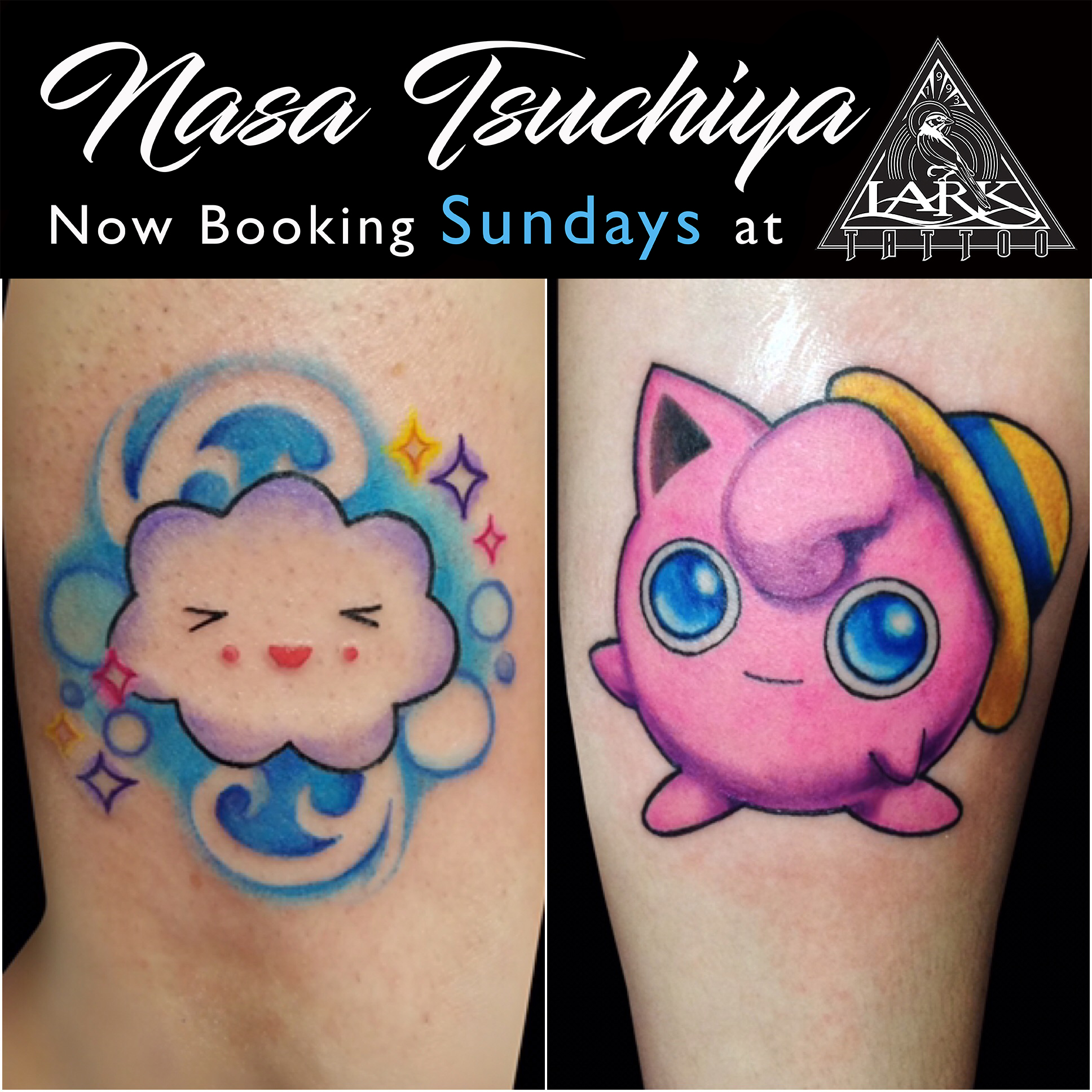 #Jigglypuff #JigglypuffTattoo #Pokemon #PokemonTattoo #TattooThemAll #CatchThemAll #ColorTattoo #CuteTattoo #Cartoon #CartoonTattoo #Cloud #CloudTattoo #FemaleArtist #FemaleTattooer #LadyTattooer #LarkTattoo #tattoos #tat #tats #tatts #tatted #tattedup #tattoist #tattooed #inked #inkedup #ink #tattoooftheday #amazingink #bodyart #larktattoowestbury 