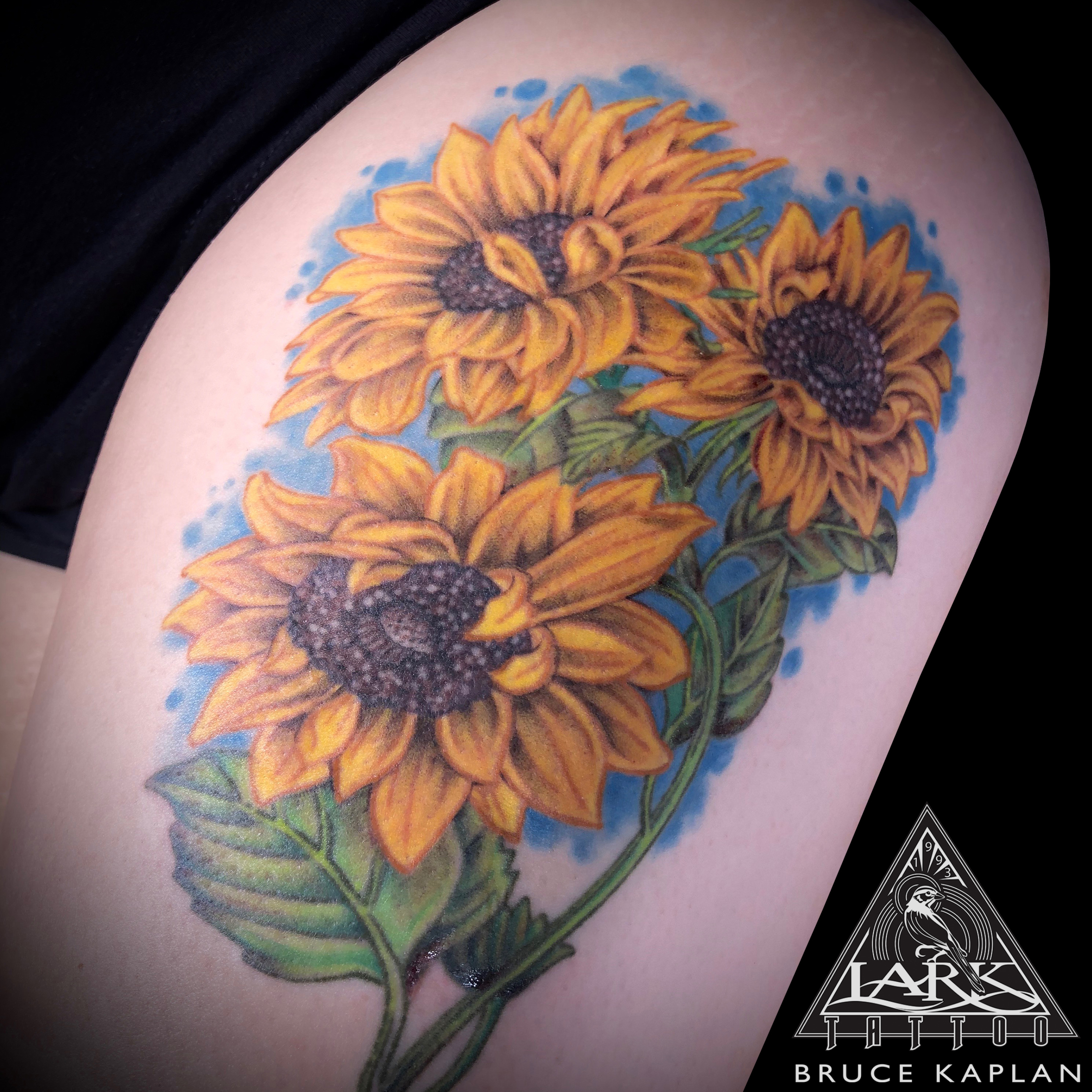 Tattoo uploaded by Jay Martinez  Fun sunflowers i got to do  neotraditional neotrad neotradtattoos flowers sumflowers sunflower  sunflowertattoo color colortattoo  Tattoodo