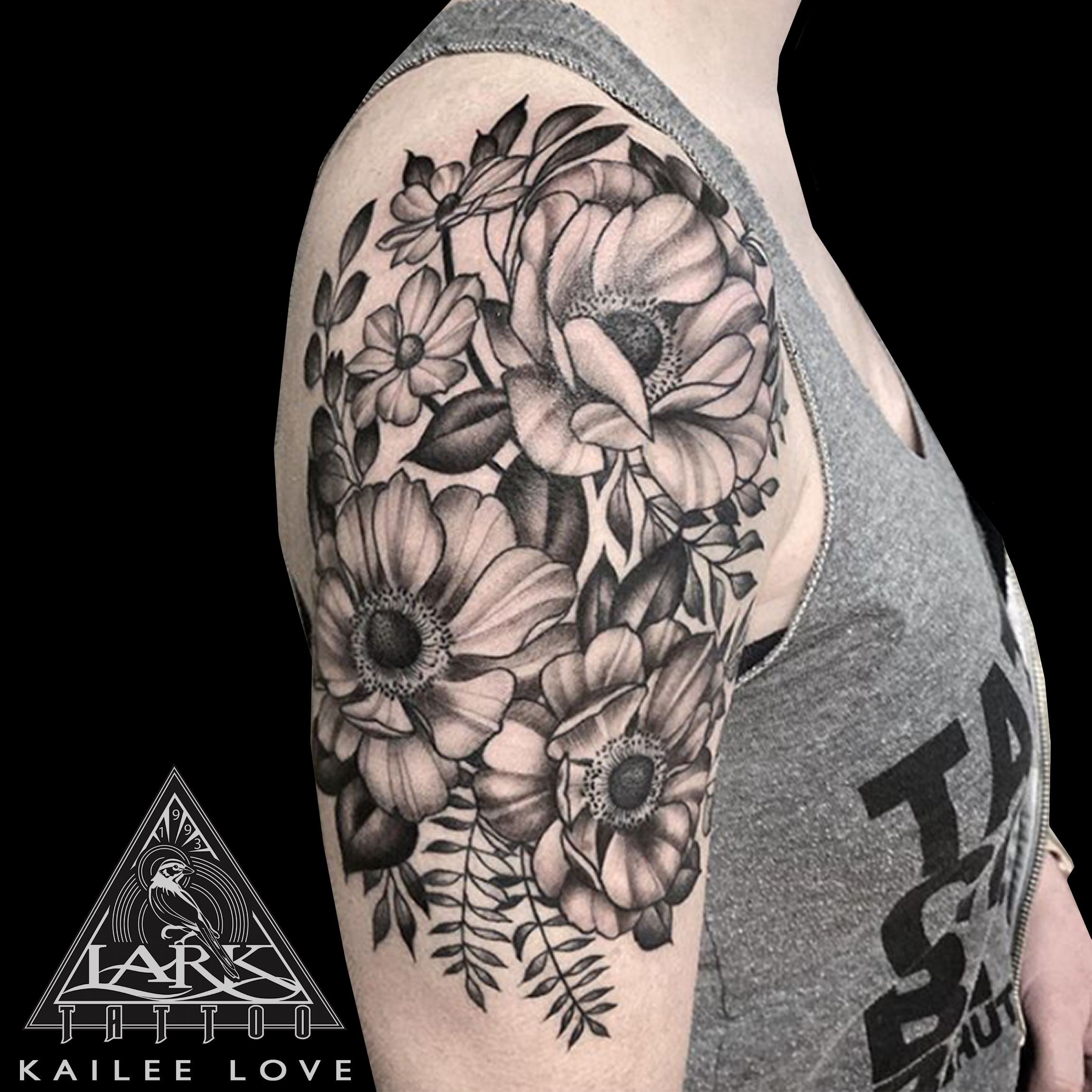 LarkTattoo, KaileeLove, KaileeLoveTattoo, Tattoo, Tattoos, LadyTattooers, FemaleTattooer, FemaleTattooArtist, FemaleArtist, BNG, BNGTattoo, BlackAndGray, BlackAndGrayTattoo, BlackAndGrey, BlackAndGreyTattoo, Flowers, FlowersTattoo, Flower, FlowerTattoo, ArmTattoo, HalfSleeve, HalfSleeveTattoo, TattooArtist, Tattoist, Tattooer, LongIslandTattooArtist, LongIslandTattooer, LongIslandTattoo, TattooOfTheDay, Tat, Tats, Tatts, Tatted, Inked, Ink, TattooInk, AmazingInk, AmazingTattoo, BodyArt, LarkTattooWestbury, Westbury, LongIsland, NY, NewYork, USA, Art, Tattedup, InkedUp, LarkTattoos