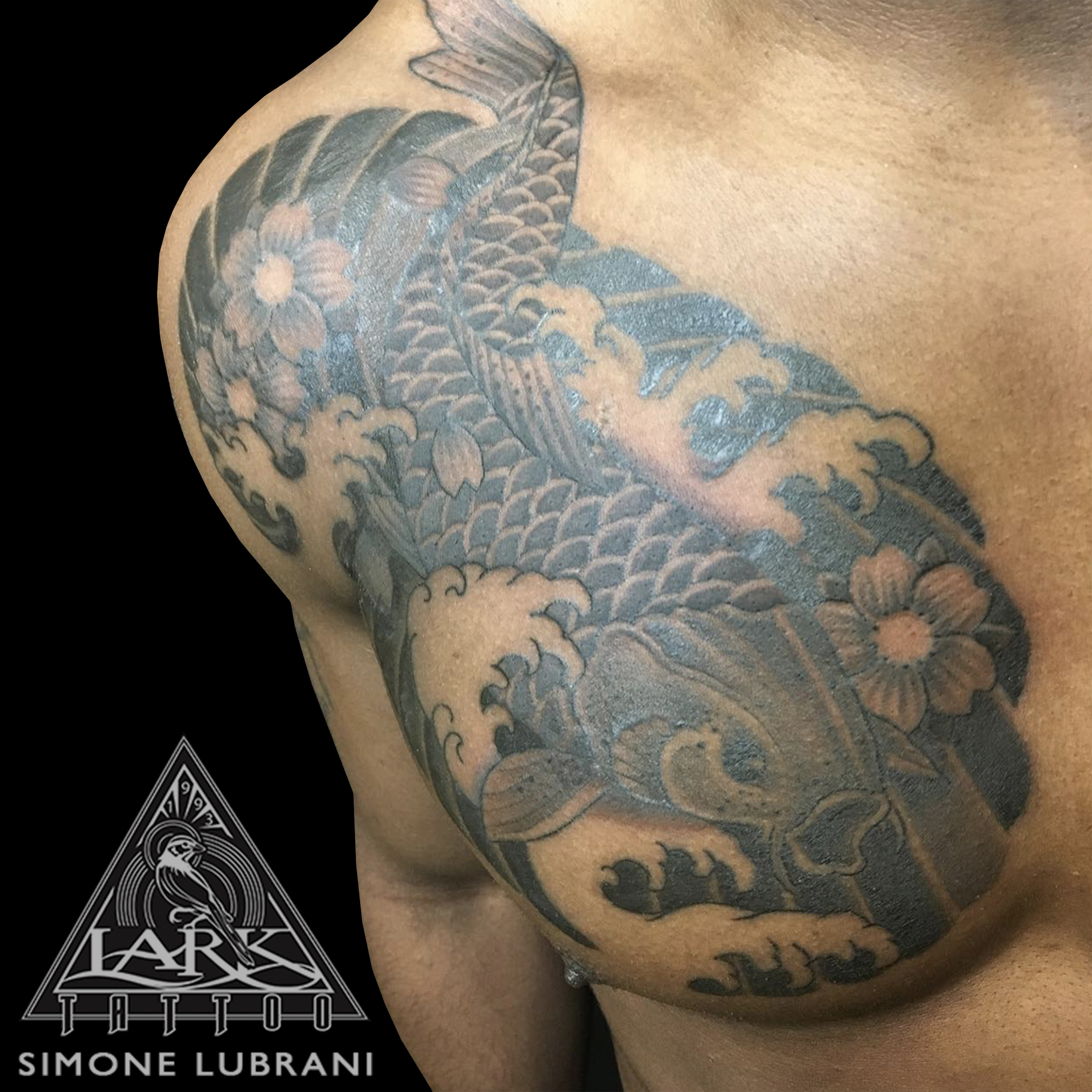 LarkTattoo, Tattoo, SimoneLubrani, SimoneLubraniLarkTattoo, Tattoos, Koi, KoiTattoo, KoiTattoo, KoiFishTattoo, ChestTattoo, BNG, BNGTattoo, BNKInkSociety, BlackAndGray, BlackAndGrayTattoo, BlackAndGrey, BlackAndGreyTattoo, Japanese, JapaneseTattoo, JapaneseFingerWaves, JapaneseFingerWavesTattoo, FingerWaves, FingerWavesTattoo, TattooArtist, Tattoist, Tattooer, LongIslandTattooArtist, LongIslandTattooer, LongIslandTattoo, TattooOfTheDay, Tat, Tats, Tatts, Tatted, Inked, Ink, TattooInk, AmazingInk, AmazingTattoo, BodyArt, LarkTattooWestbury, Westbury, LongIsland, NY, NewYork, USA, Art, Tattedup, InkedUp, LarkTattoos