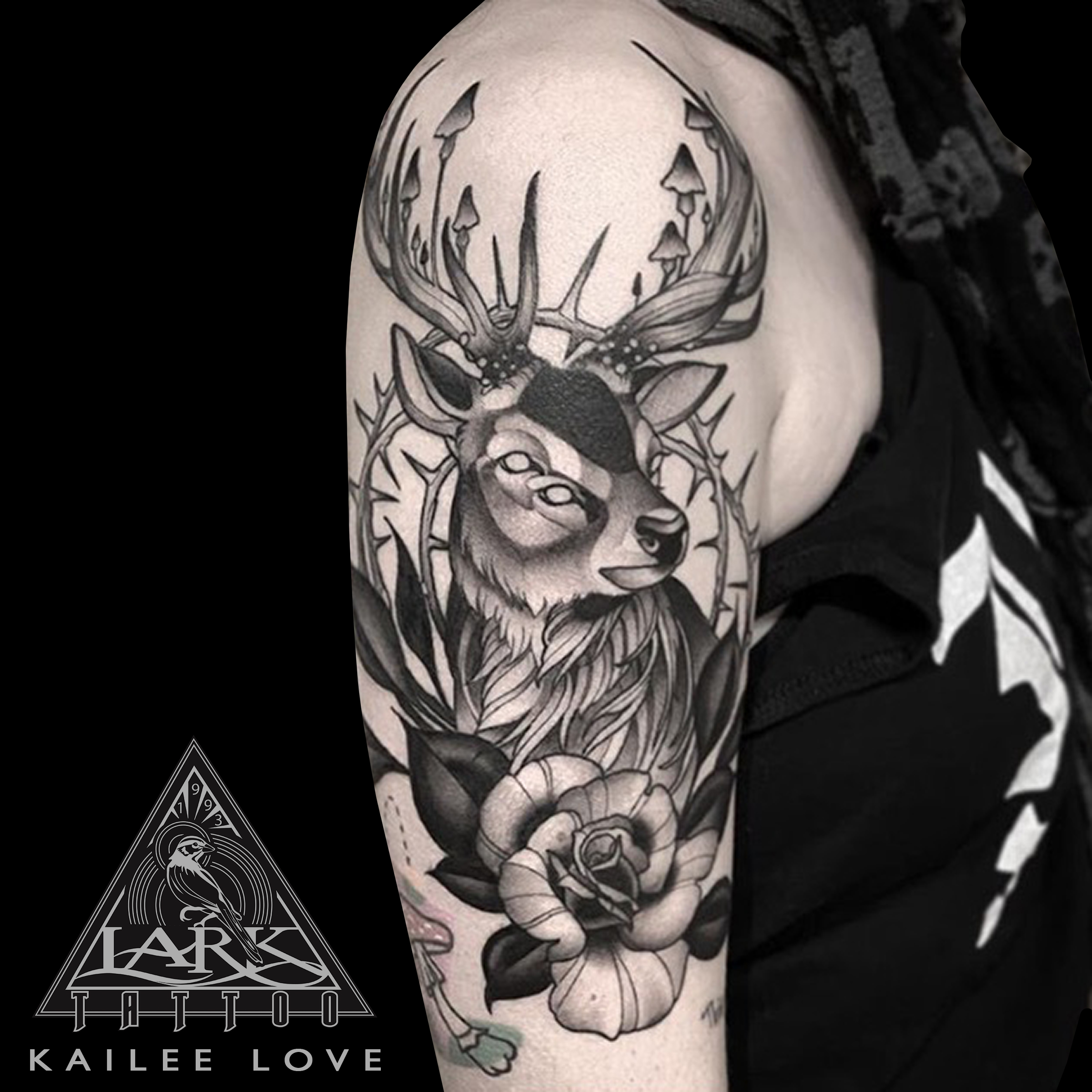 #LarkTattoo #KaileeLove #KaileeLoveLarkTattoo #Tattoo #Tattoos #Deer #DeerTattoo #Animal #AnimalTattoo #Rose #RoseTattoo #Nature #NatureTattoo #Mushroom #MushroomTattoo #BNG #BNGTattoo #BlackAndGray #BlackAndGrayTattoo #BlackAndGrey #BlackAndGreyTattoo #HalfSleeve #HalfSleeveTattoo #TattooArtist #Tattoist #Tattooer #LongIslandTattooArtist #LongIslandTattooer #LongIslandTattoo #TattooOfTheDay #Tat #Tats #Tatts #Tatted #Inked #Ink #TattooInk #AmazingInk #AmazingTattoo #BodyArt #LarkTattooWestbury #Westbury #LongIsland #NY #NewYork #USA #Art #Tattedup #InkedUp #LarkTattoos