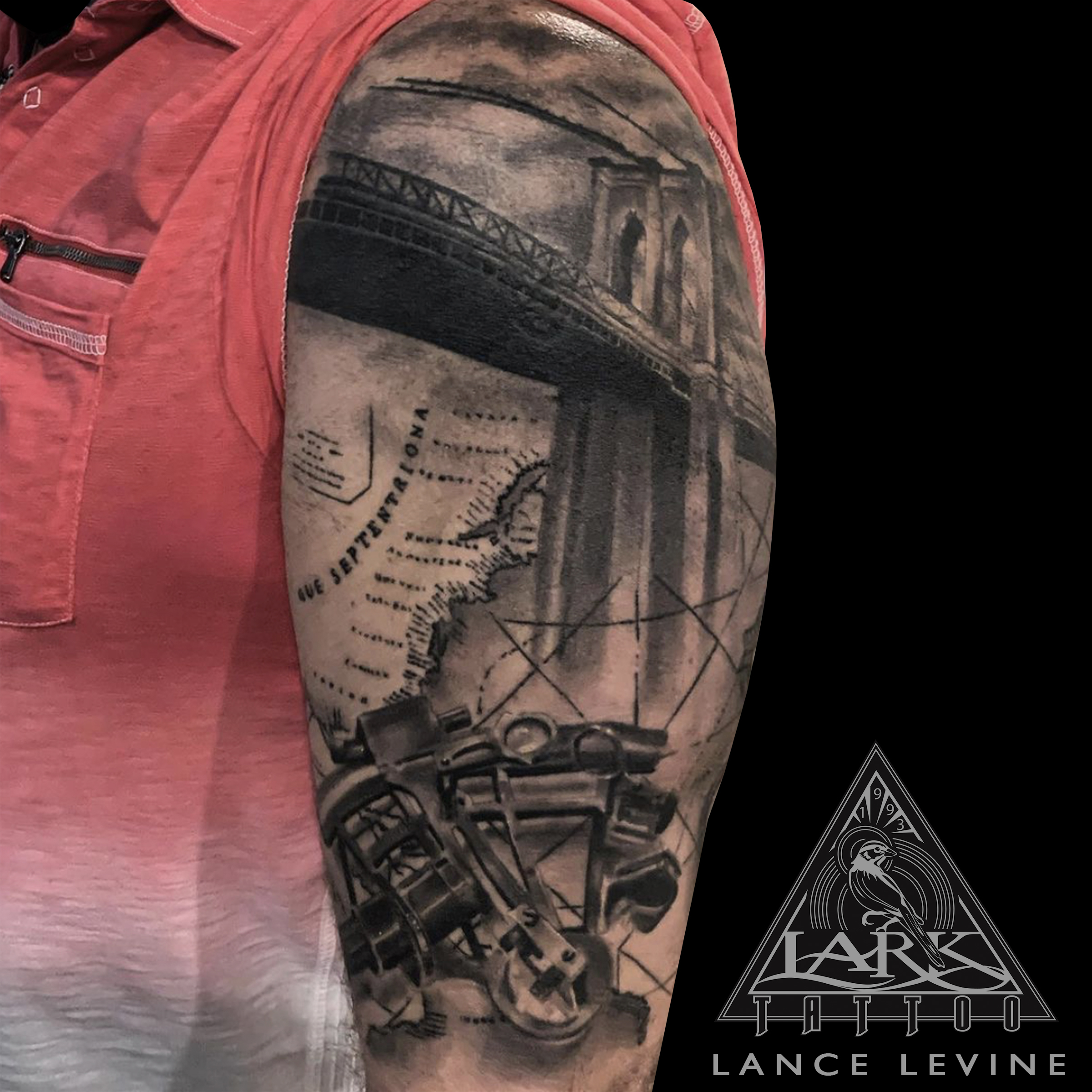 LarkTattoo, Tattoo, Tattoos, LanceLevine, LanceLevineLarkTattoo, Brooklyn, BrooklynTattoo, BrooklynBridge, BrooklynBridgeTattoo, BNG, BNGTattoo, BlackAndGray, BlackAndGrayTattoo, BlackAndGrey, BlackAndGreyTattoo, Realism, RealismTattoo, Realistic, RealisticTattoo, NYTattoo, Sexton, SextonTattoo, Bridge, BridgeTattoo, Map, MapTattoo, NewYork, NewYorkTattoo, TattooArtist, Tattoist, Tattooer, LongIslandTattooArtist, LongIslandTattooer, LongIslandTattoo, TattooOfTheDay, Tat, Tats, Tatts, Tatted, Inked, Ink, TattooInk, AmazingInk, AmazingTattoo, BodyArt, LarkTattooWestbury, Westbury, LongIsland, NY, NewYork, USA, Art, Tattedup, InkedUp, LarkTattoos