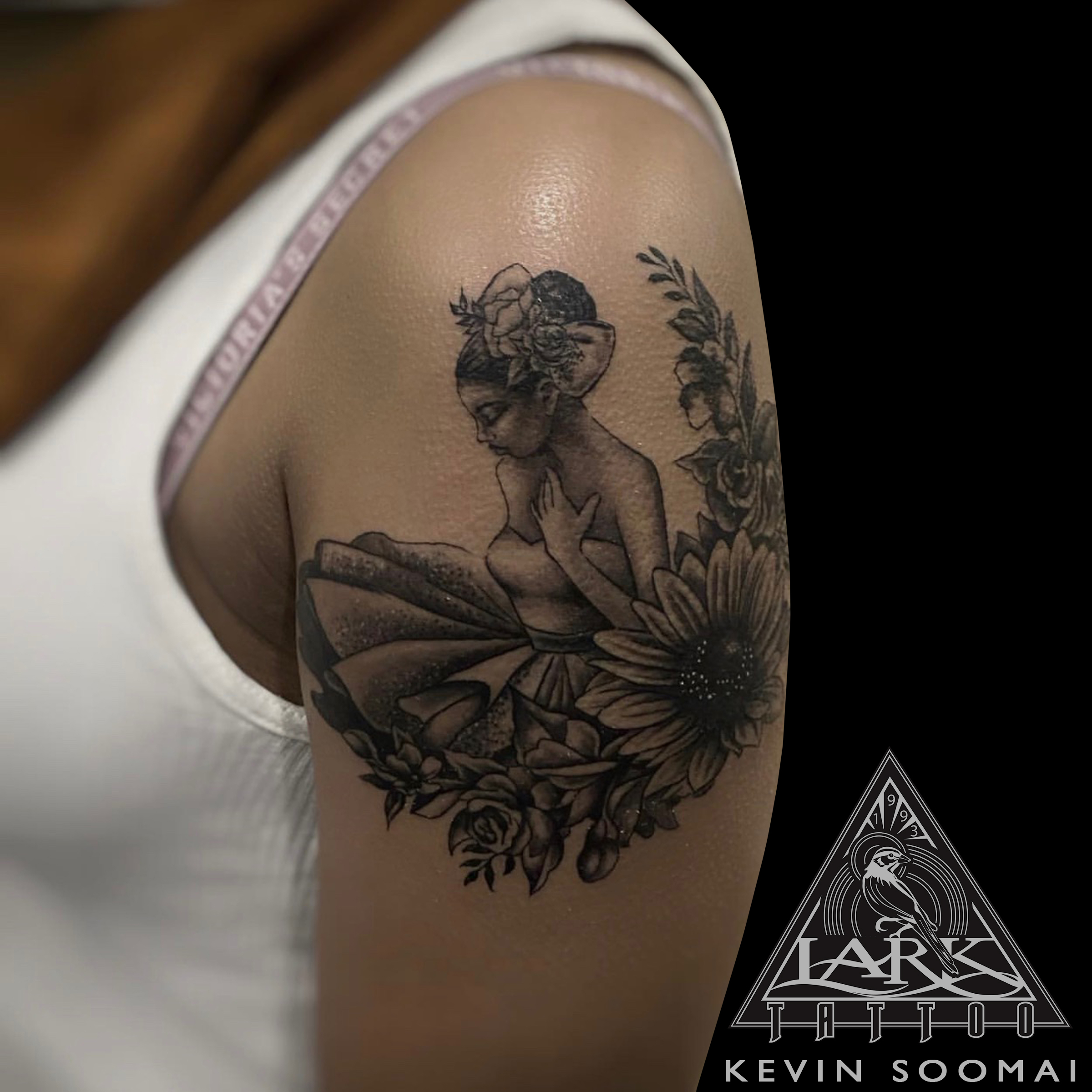 #LarkTattoo #KevinSoomai #KevinSoomaiLarkTattoo #Tattoo #Tattoos #Flower #FlowerTattoo #Sunflower #SunflowerTattoo #Dancer #DancerTattoo #Ballerina #BallerinaTattoo #PrettyTattoo #Female #FemaleTattoo #BlackAndGray #BlackAndGrayTattoo #BlackAndGrey #BlackAndGreyTattoo #BNG #BNGTattoo #BNGInkSociety #ArmTattoo #BicepTattoo #TattooArtist #Tattoist #Tattooer #LongIslandTattooArtist #LongIslandTattooer #LongIslandTattoo #TattooOfTheDay #Tat #Tats #Tatts #Tatted #Inked #Ink #TattooInk #AmazingInk #AmazingTattoo #BodyArt #LarkTattooWestbury #Westbury #LongIsland #NY #NewYork #USA #Art #Tattedup #InkedUp #LarkTattoos