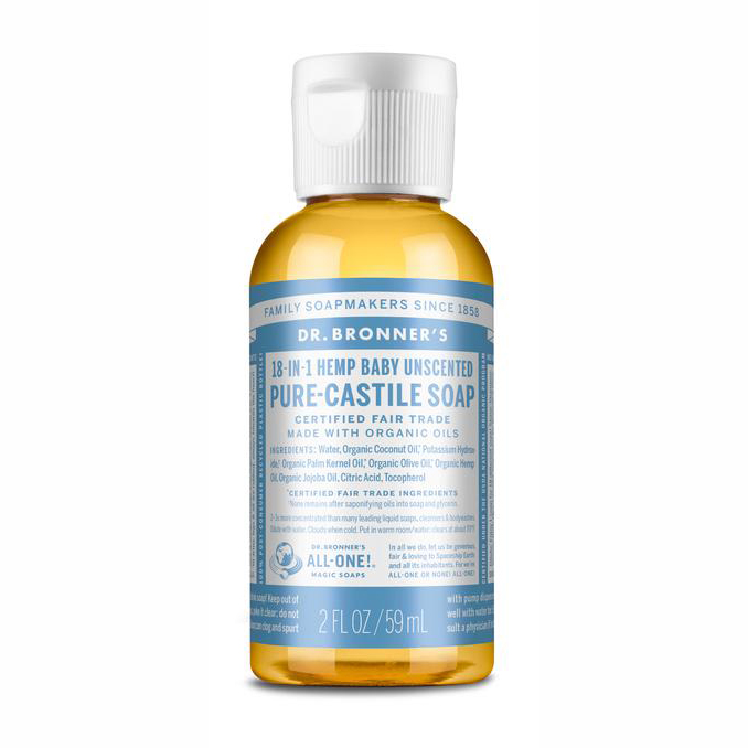 Sale 5.00 Dr. Bronner's PureCastile Liquid Soap, Baby Unscented, 2
