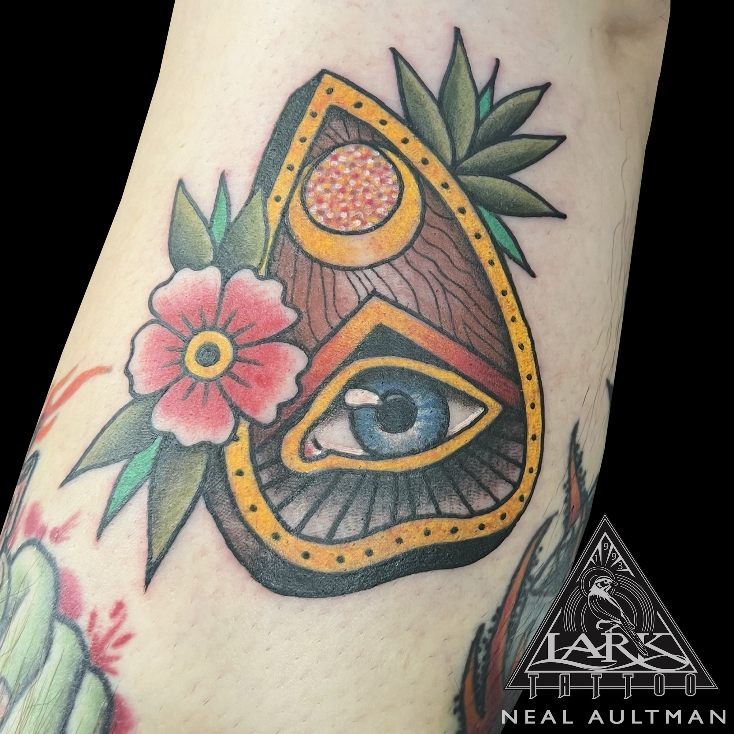 #LarkTattoo #NealAultman #NealAultmanLarkTattoo #Tattoo #Tattoos #ColorTattoo #Traditional #TraditionalTattoo #Ouija #OuijaTattoo #Ouijaboard #OuijaboardTattoo #Planchette #PlanchetteTattoo #OuijaPlanchette #OuijaPlanchetteTattoo #Eye #EyeTattoo #Moon #MoonTattoo #Mystical #MysticalTattoo #TattooArtist #Tattoist #Tattooer #LongIslandTattooArtist #LongIslandTattooer #LongIslandTattoo #TattooOfTheDay #Tat #Tats #Tatts #Tatted #Inked #Ink #TattooInk #AmazingInk #AmazingTattoo #BodyArt #LarkTattooWestbury #Westbury #LongIsland #NY #NewYork #USA #Art #Tattedup #InkedUp #LarkTattoos