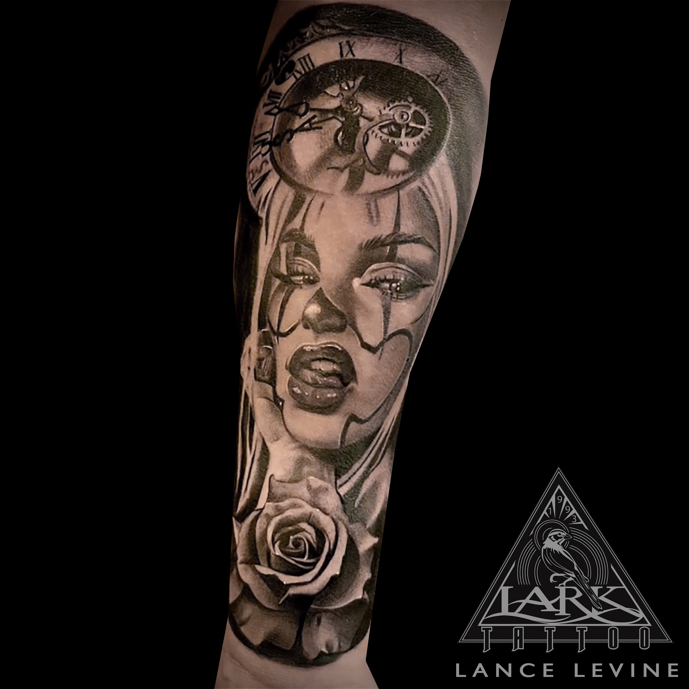 #LarkTattoo #Tattoo #Tattoos #LanceLevine #LanceLevineLarkTattoo #BNG #BNGTattoo #BlackAndGray #BlackAndGrayTattoo #BlackAndGrey #BlackAndGreyTattoo #PortraitTattoo #Realism #RealismTattoo #Realistic #RealisticTattoo #Clock #ClockTattoo #Rose #RoseTattoo #Flower #FlowerTattoo #TattooArtist #Tattoist #Tattooer #LongIslandTattooArtist #LongIslandTattooer #LongIslandTattoo #TattooOfTheDay #Tat #Tats #Tatts #Tatted #Inked #Ink #TattooInk #AmazingInk #AmazingTattoo #BodyArt #LarkTattooWestbury #Westbury #LongIsland #NY #NewYork #USA #Art #Tattedup #InkedUp #LarkTattoos