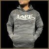 $40.00: UNISEX, Pull-Over BLK Camo Hoodie - "Lark" and Scroll - Image 2