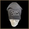 $25.00: Country Logo Knit Beanie, charcoal heather gray, with embroidery - Image 4