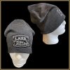 $25.00: Country Logo Knit Beanie, charcoal heather gray, with embroidery - Image 2