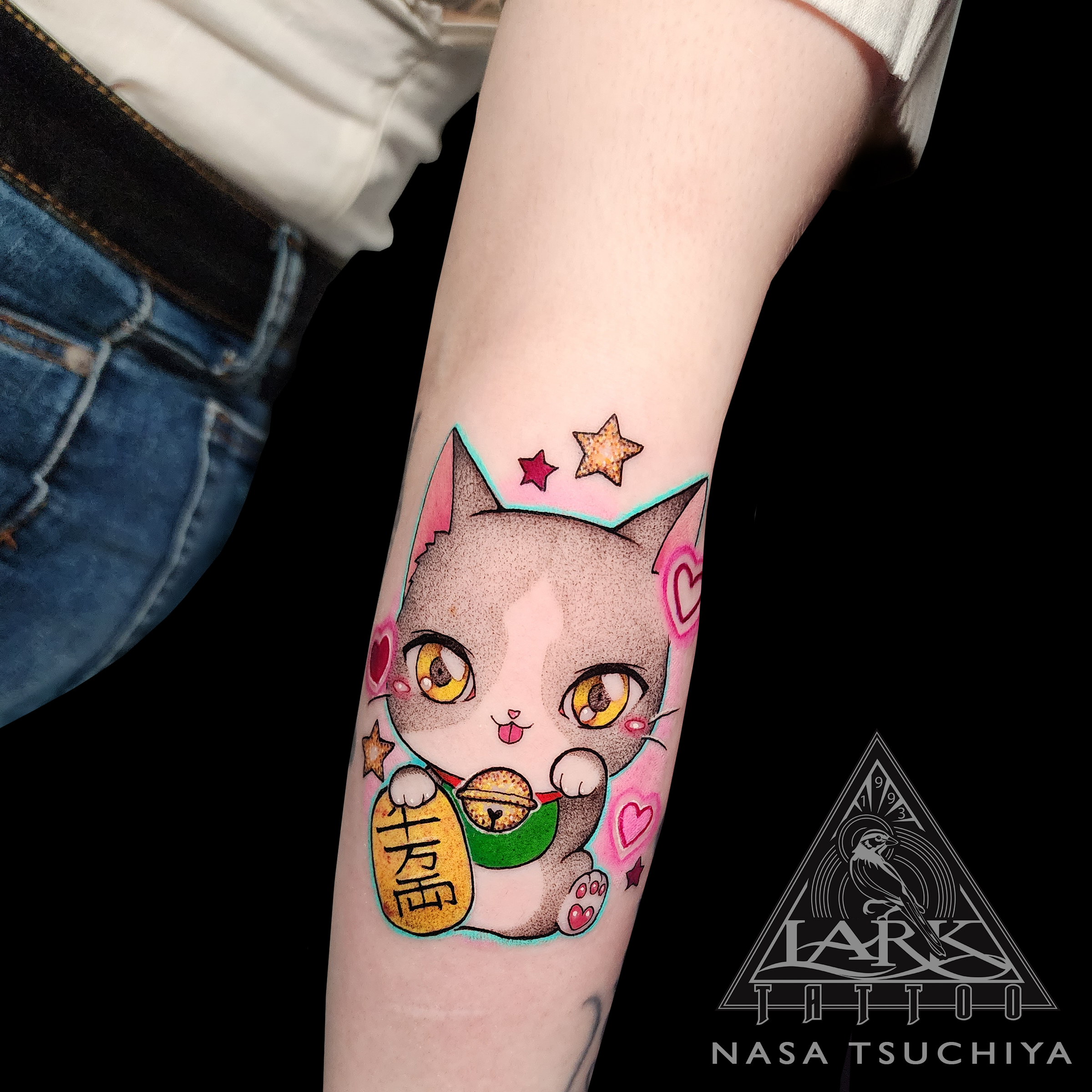 LarkTattoo, Tattoo, NasaTsuchiya, NasaTsuchiyaLarkTattoo, Tattoos, FemaleTattooer, FemaleArtist, LadyTattooer, Cat, CatTattoo, Cattoo, ColorTattoo, CuteTattoo, CartoonTattoo, ManekiNeko, ManekiNekoTattoo, LuckyCat, LuckyCatTattoo, BeckoningCat, BeckoningCatTattoo, 招き猫, 招き猫Tattoo, FortuneCat, FortuneCatTattoo, MoneyCat, MoneyCatTattoo, TattooArtist, Tattoist, Tattooer, LongIslandTattooArtist, LongIslandTattooer, LongIslandTattoo, TattooOfTheDay, Tat, Tats, Tatts, Tatted, Inked, Ink, TattooInk, AmazingInk, AmazingTattoo, BodyArt, LarkTattooWestbury, Westbury, LongIsland, NY, NewYork, USA, Art, Tattedup, InkedUp, LarkTattoos